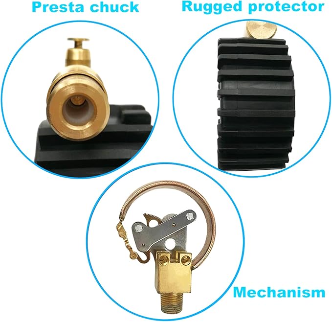 GODESON Presta Tire Pressure Gauge, Presta Valve Tire Pressure Gauge