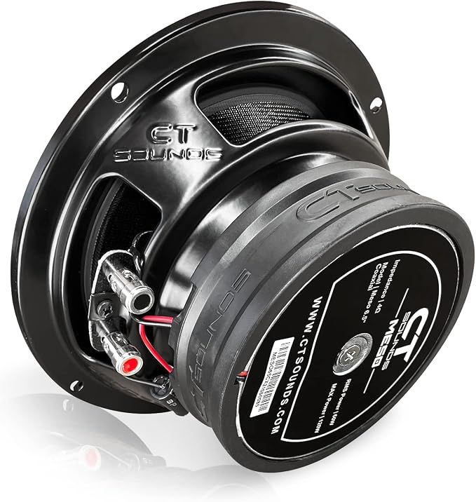 CT Sounds Meso 6.5” 300 Watt 2-Way Premium Coaxial Car Speakers, Pair