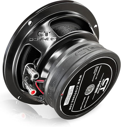 CT Sounds Meso 6.5” 300 Watt 2-Way Premium Coaxial Car Speakers, Pair