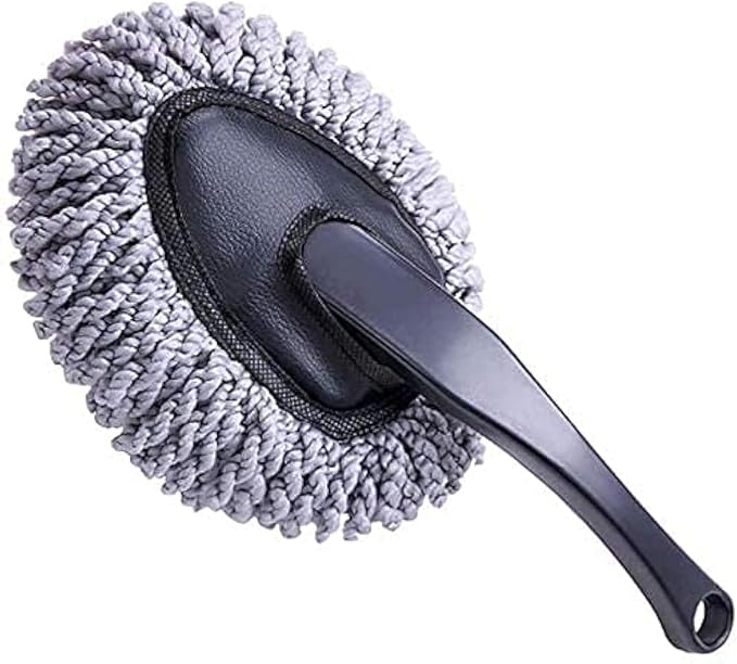 Shopping GD Multi-Functional Car Duster Cleaning Dirt Dust Clean Brush Dusting Tool Mop Gray Car Cleaning Products