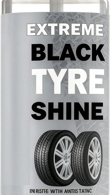 Rubber Finish Enhancer, Automotive Tire Polishing Spray, Quick Shine with Hydrophobic Layer, Long Lasting Wheel Treatmentz, Minimal Clean Style, Motorcycle Truck Use for Detailing