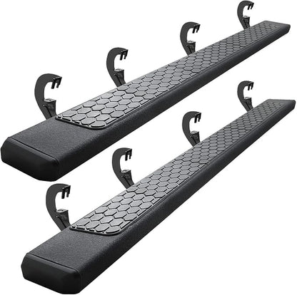 COMNOVA 6.5" Side Steps Nerf Bars Compatible with 2007-2018 Chevy Silverado/Gmc Sierra 1500(Include 2019 1500 Ld)&2017-2019 2500HD 3500HD. Running Boards for Silverado Crew Cab.