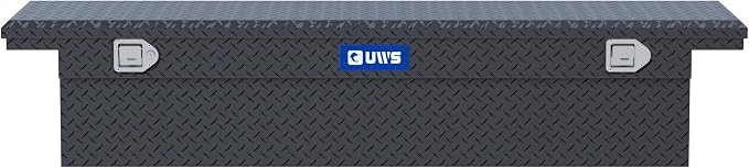 UWS EC10603 72-Inch Matte Black Heavy-Wall Aluminum Truck Tool Box with Low Profile, RigidCore Lid