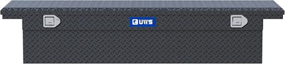 UWS EC10603 72-Inch Matte Black Heavy-Wall Aluminum Truck Tool Box with Low Profile, RigidCore Lid