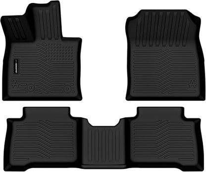 Auxko All Weather Floor Mats for Toyota rav4 Hybrid 2026 (Not for PHEV) TPE Rubber Liners Accessory for Toyota rav4 Hybrid 2026 Odorless Anti-Slip Mats Black