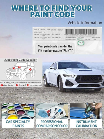 Mojito(PGE/GGE) Touch Up Paint for Jeep, Exact Color Match Car Paint Scratch Repair Remover Pen Kit Fix Vehicle Chips and Automotive Nicks Scuff