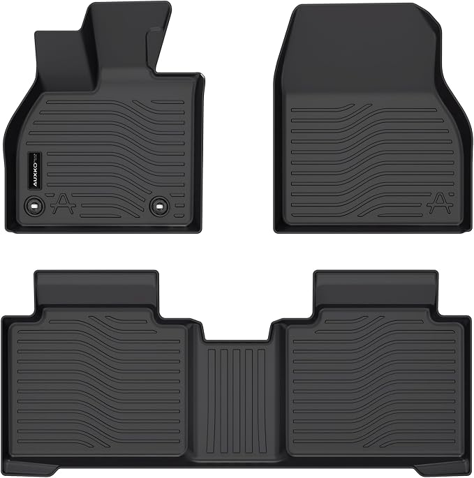All Weather Floor Mats Fit for Subaru Solterra 2026 2025 2024 2023 Toyota bZ4X 2025 2024 & BZ 2026 TPE Rubber Liners Accessories All Season Guard Odorless Anti-Slip Floor Mats