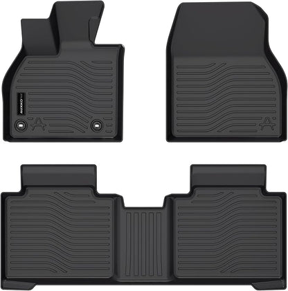 All Weather Floor Mats Fit for Subaru Solterra 2026 2025 2024 2023 Toyota bZ4X 2025 2024 & BZ 2026 TPE Rubber Liners Accessories All Season Guard Odorless Anti-Slip Floor Mats