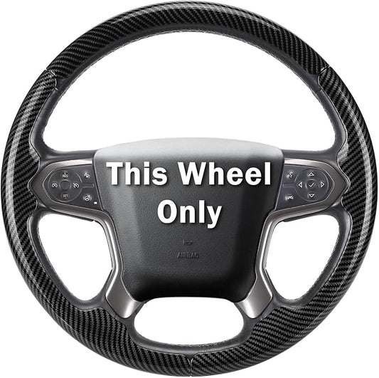 Steering Wheel Cover for Chevy Silverado 1500 2014-2018/2500 2500HD 3500 3500HD 2015-2019/ 4500HD 5500HD 6500HD 2019-2024/ Suburban Tahoe 2015-2020/ Traverse 2018-2023 Chevrolet