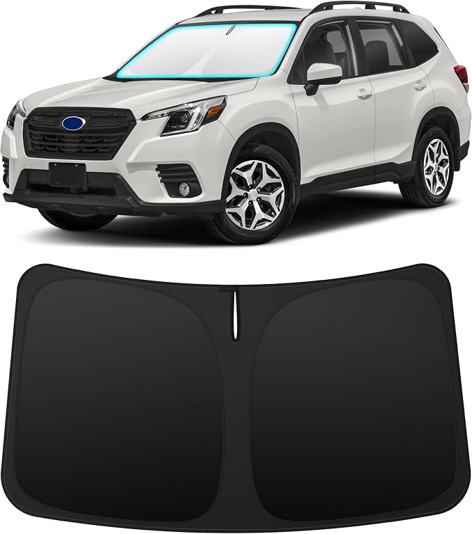 INSAUTO Custom Fit Windshield Sun Shade Accessories for Subaru Forester 2019-2026, Foldable Front Window Sunshade, UV & Heat Reflector, Keeps Interior Cool, Includes Storage Bag