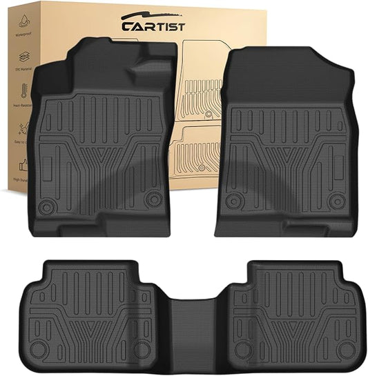 Civic Floor Mats - Floor Liner for Honda Civic 2022-2026 Sedan Hatchback Si (Include Sport, Not for Hybrid) & Acura Integra 2023-2026 Accessories (Only Fit 2nd Row Has USB Port)