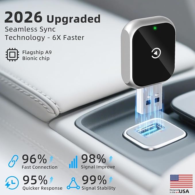 Wireless Carplay Adapter (Silver)