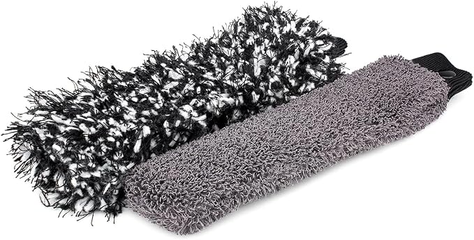 Detail Factory - Wheel Brush Kit with Interchangeable Microfiber Covers - Ultra-Soft Cleaning, Washing and Detailing Wheels, Tires, and Rims - Octane Riptide