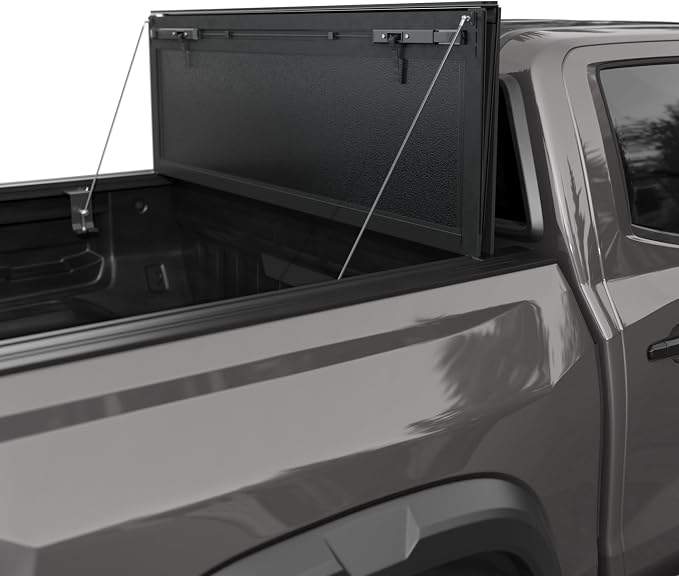 Tutel Low Profile Hard Shell Flip-Up Truck Bed Tonneau Cover|Fits 2016–2023 Toyota Tacoma 5'1" Bed (60.5") - TTLTMLPFU021