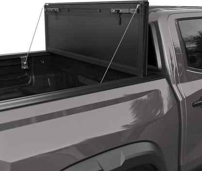 Tutel Low Profile Hard Shell Flip-Up Truck Bed Tonneau Cover|Fits 2016–2023 Toyota Tacoma 6'2" Bed (73.7") - TTLTMLPFU022