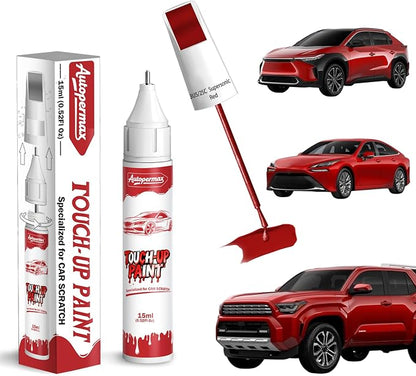 3U5/2SC Supersonic Red Car Touch Up Paint for Toyota, Color Accurate Two-In-One Car Paint Scratch Repair Pen, Professional Scratch Remover for Vehicles Chips and Nicks Scuff