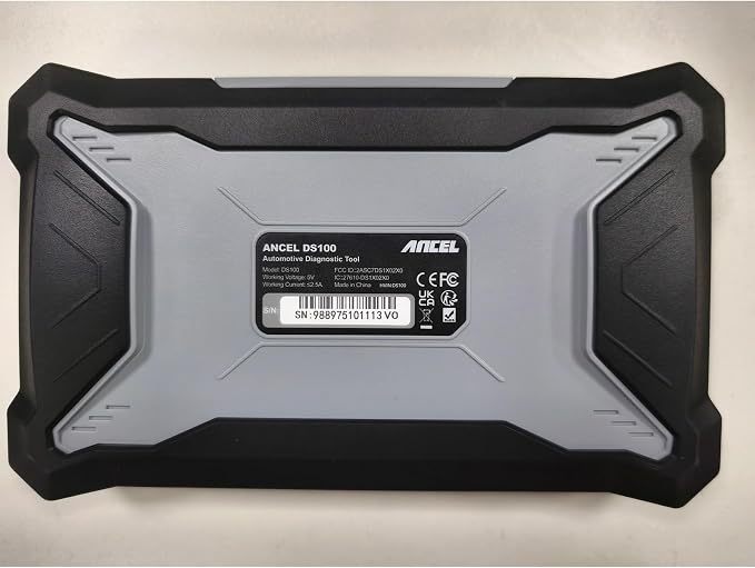 ANCEL DS100 OBD2 Scanner, Car Diagnostic Tool for Check Engine ABS Airbag Transmission, 5” Touchscreen, 7 Resets Oil Brake BMS SAS ABS Bleeding Throttle, AutoVIN, Lifetime Updates