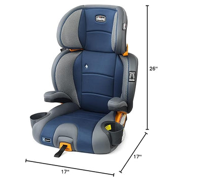 Chicco KidFit Adapt Plus 2-in-1 Belt-Positioning Booster Car Seat, Backless and High Back Booster Seat, for Children Aged 4 Years and up and 40-100 lbs., Vapor/Grey