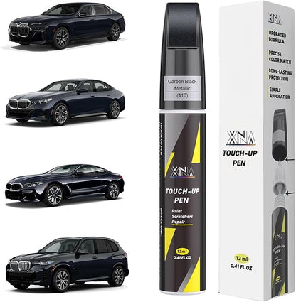 XNA Carbon Black Metallic(416) for BMW Touch Up Paint, Car Scratch Remover for Nicks and Chips Repair, 2-In-1 Quick & Easy Fix Car Scratch Repair Kit with Exact Color-Matched