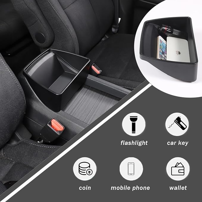 Center Console Organizer Tray for Honda Pilot 2016-2022/ Ridgeline 2020-2023/ Passport 2019-2023 Accessories, ABS Central Control Armrest Secondary Storage Box