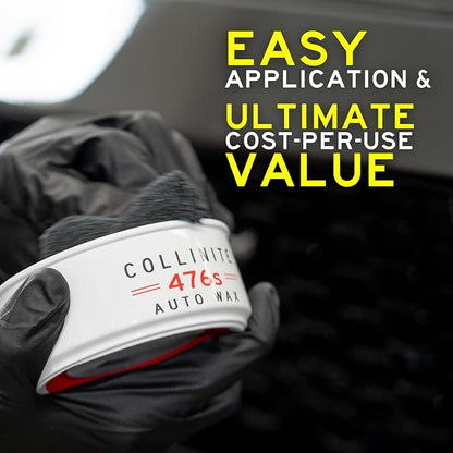 Collinite 476 Super Doublecoat Paste Wax - High Gloss Shine + Ultra Durable Hydrophobic Beading & Long-Lasting Paint Protection for Cars, Trucks, and Motorcycles (9 fl oz) 3 Pack