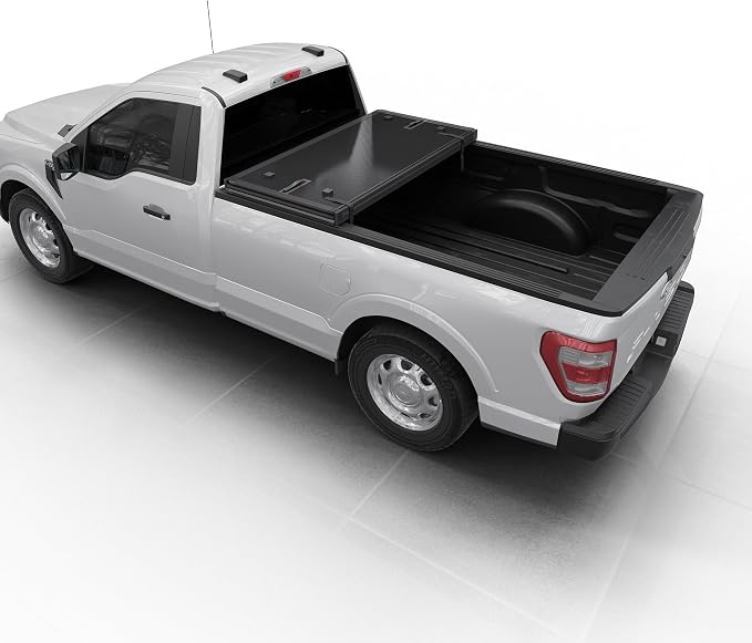 Toptiny Hard Folding Truck Bed Tonneau Cover|HTF018|Fits 2015-2024 Ford F-150 8FT Bed (98")