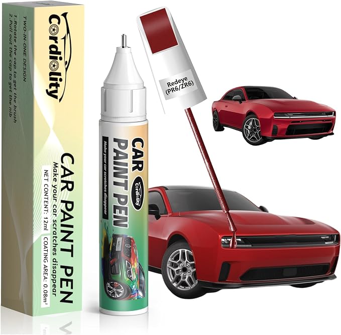 Redeye(PR6/ZR6) Touch Up Paint Pen for Dodge,Car Paint Scratch Repair Pen Quick and Easy Fix Auto Paint Scratch