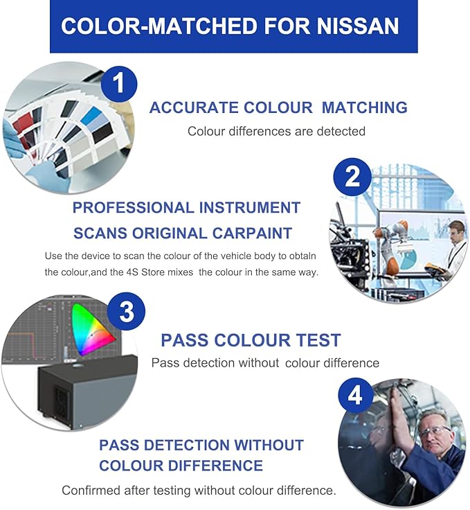 Pearl White Tricoat(QAB) Touch Up Paint for Nissan-Exact Match–Chips and Nicks Car Paint Scratch Repair Kit Automotive Paint Pen for 370Z/Altima/Armada/Cube/GT-R/Juke/Leaf/Maxima/Murano/NV/Rogue