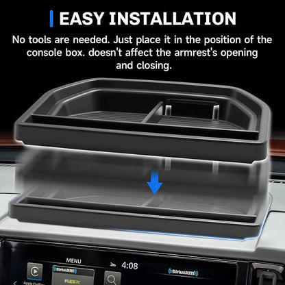 SXCY for 2025 2026 Nissan Frontier Dashboard Organizer Tray [12.3 inch Screen Only] for 2025 2026 Nissan Frontier Accessories Screen Back Tray 2025 Frontier Behind Dash Console Organizer Tray