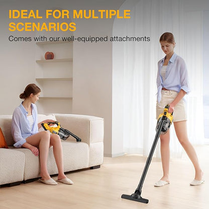 Cordless Vacuum Cleaner for 20V MAX Battery, Handheld Vacuum Cleaner for Home Car Hardwood Floor Carpet, Portable Shop Vacuum with Washable HEPA Filter(No Battery)