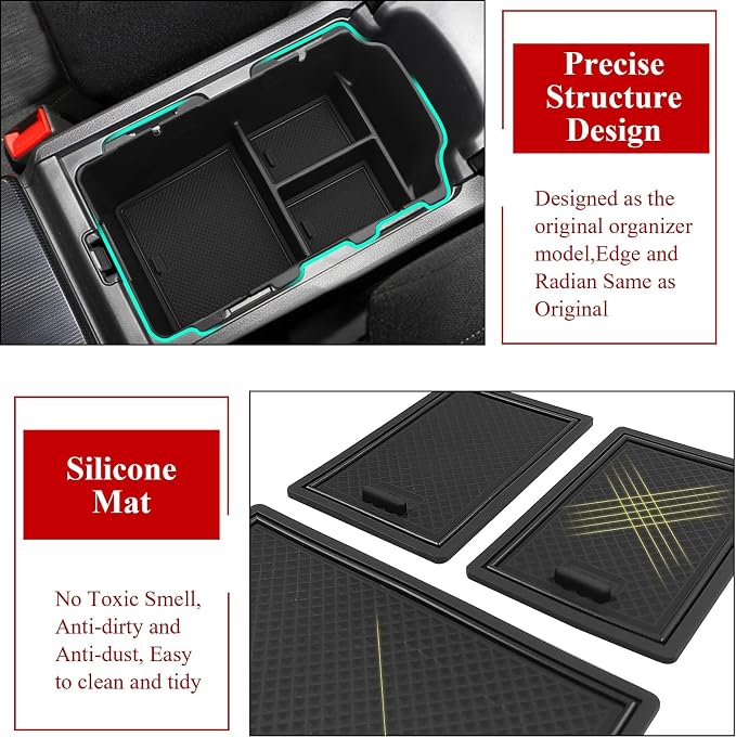 TTCR-II Compatible with Honda Civic Center Console Organizer 2022 2023 2024 2025 2026, Center Console Organizer Tray for Civic EX LX Sport Touring (Not for Type R and Si)