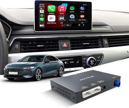 CarPlay Android Auto Adapter Decoder Retrofit Kit Fits Audi 2009-2015 A6 Q7 with MMI 3G System, Supports Wireless CarPlay&Android Auto/Voice Control/Mirror Link/Camera/USB Drive/Navigation etc