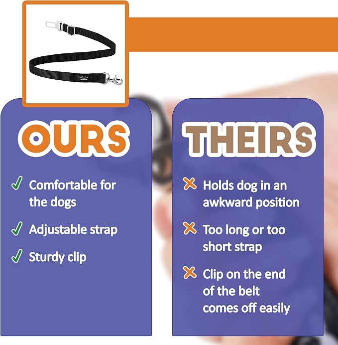 Mr. Pen- Dog Seat Belt, 2 Pack, Adjustable Dog Seat Belt for Car | Dog Seatbelt, Dog Car Seat Belts, Seat Belt for Dogs in Car, Dog Car Seat Belt, Dog Car Leash, Dog Seatbelt Harness