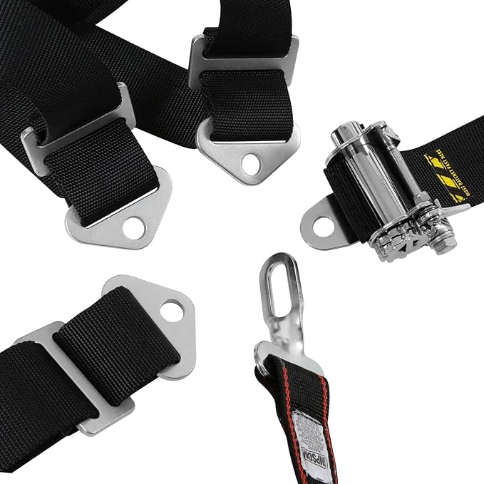 SIMPSON Racing SB51204-2IN Ratchet Harness - SFI 16.1 - Right Fixed/Left Rachet