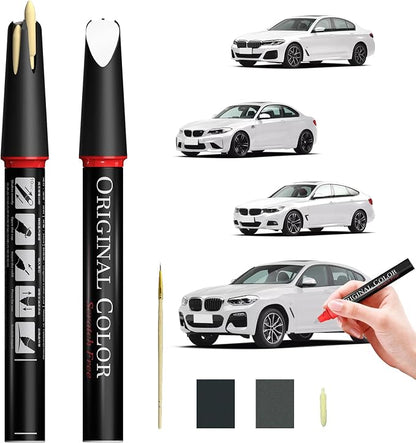 Carhoo C1X Sunset Orange Touch Up Paint Suitable For BMW, Genuine Custom Color Car Touch Up Paint, With Pen Tip & Fine Brush