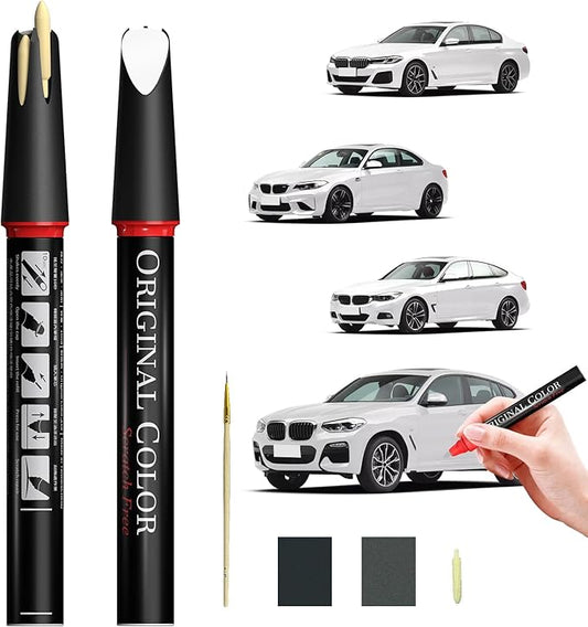 Carhoo A02 Merlot Red/Merlotrot Touch Up Paint Compatible with BMW, Genuine Custom Color Car Touch Up Paint, With Pen Tip & Fine Brush - 0.56 Fl Oz(16ml)