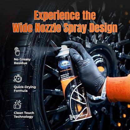 High Gloss Tire Shine Spray (4 Pack) - Long Lasting, UV Protectant, No Sling, Quick Drying, Black Tire & Trim Coating Dressing for Cars, Trucks, Motorcycles - Car Detailing & Cleaning Supplies