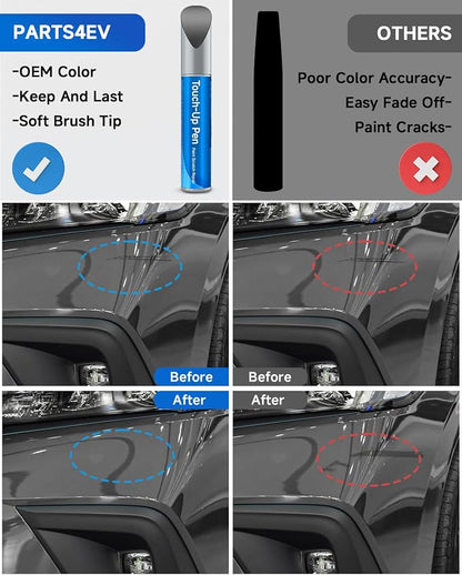 Touch Up Paint Compatible with Honda Exact Match Touch Up Paint Car Scratch Repair (Urban Gray Pearl（NH-912P）)