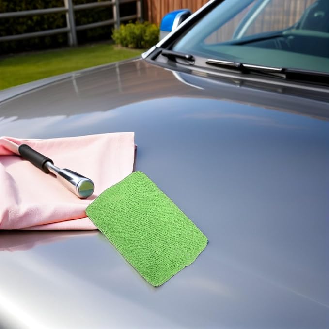 Car Window Cleaner Replacement Cloths 9Pcs Microfiber Pads for Windshield Cleaning Fog and Dust Removal Auto Cleaning Tool