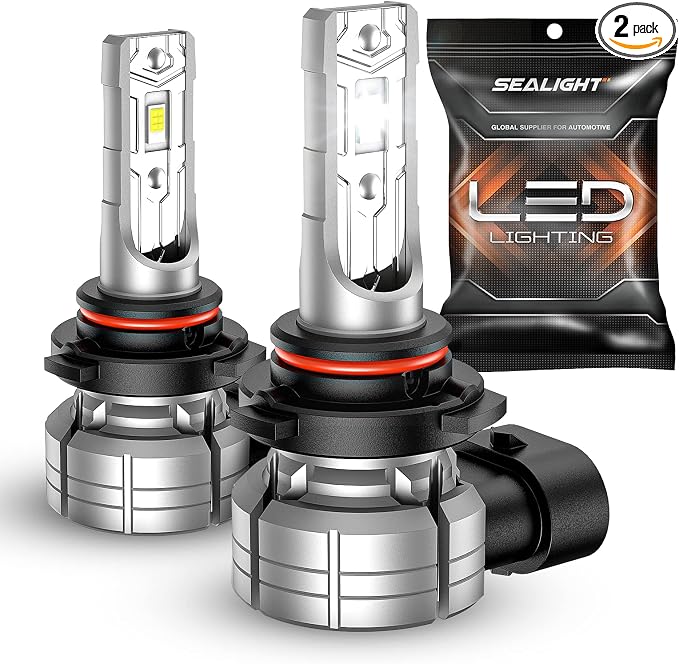 SEALIGHT 9145 LED Fog Light Bulbs, 12000LM 6500K Cool White Fog Lights, 24W 5530 CSP Chips 9145/9140/H10 Fog Light LED Bulbs, Front Fog Lamps for car, trucks, SUVS, Non-polarity, Pack of 2