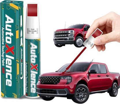Ruby Red Metallic(RR) Touch Up Paint Compatible with Ford Car Paint Pen Scratch Repair Automotive Scratch Remover Fix Exact Color Match