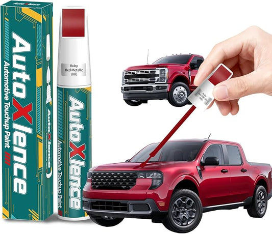 Ruby Red Metallic(RR) Touch Up Paint Compatible with Ford Car Paint Pen Scratch Repair Automotive Scratch Remover Fix Exact Color Match