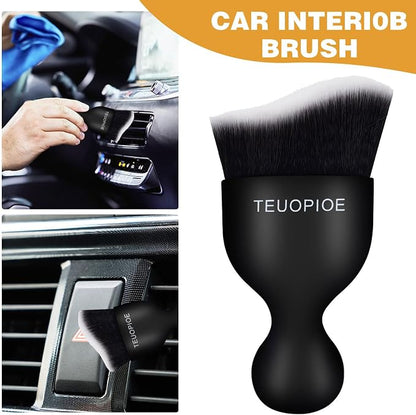 Car Interior Cleaning Brush, Car Duster Interior,Car Detailing Brush Dusting Brush,Car Interior Cleaning Tool, Auto Soft Hair Car Brush,Auto Interior Dust Brush for Air Vents(White)