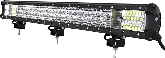 Willpower 28 inch 396W LED Light Bar Triple Row Spot Flood Combo Beam Off Road Driving Lights Waterproof Work Light for Jeep Trucks SUV ATV UTV Boat Lights, 12V 24V