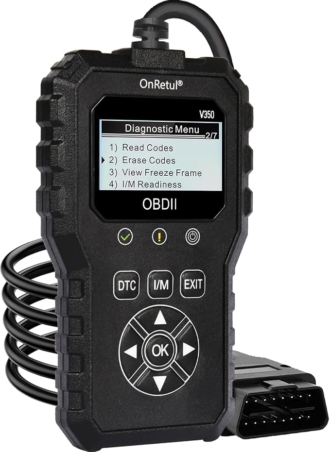 V350 OBD2 Diagnostic Diagnostic Tool Tool, Code Reader, Engine Light Diagnostic Tool, Battery Voltage Tester, for OBD2 Cars & Trucks Since 1996