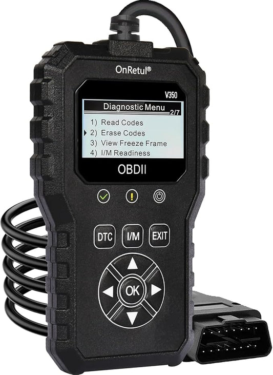 V350 OBD2 Diagnostic Diagnostic Tool Tool, Code Reader, Engine Light Diagnostic Tool, Battery Voltage Tester, for OBD2 Cars & Trucks Since 1996