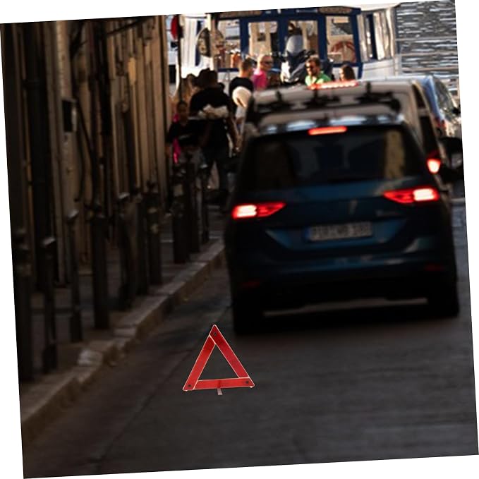 Car Safety Accessories Road Flares Car Emergency Triangle Warning Sign Reflective Triangles Roadside