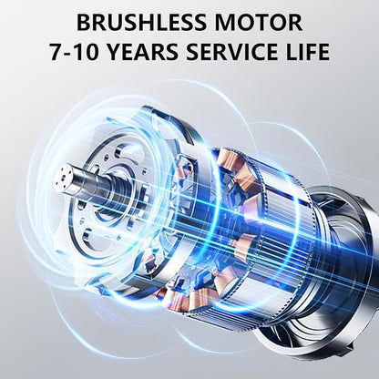 Professional Car Vacuum Cleaner, 20000Pa Powerful Handheld Vacuum for Car Interior Cleaning, Portable Cordless Mini Vacuum with Brushless Motor & Crevice Tool for Car