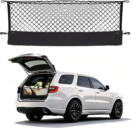 Envelope Style Cargo Net Compatible with Dodge Durango SXT GT R/T SRT New 2026 2025 2024 2023 2022 2021 2020 2019 2018 2017 2016 2015 2014 2013 2012 2011 2010-1998 Trunk Car Tailgate Netting