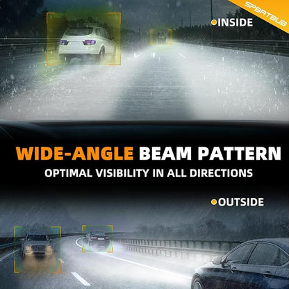 For 2006-2013 & 2014-2015 Sedan Honda Civic light Bulbs, 9005 High Beam 9006 Low Beam H11 Fog Light Turn signal Lights Combo, 8-Pack